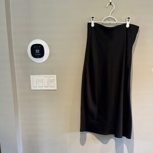 J. Crew Gwyneth slip skirt black S